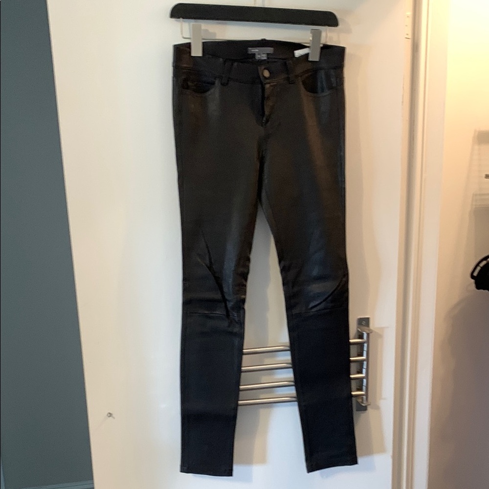 Black Faux Leather Pants